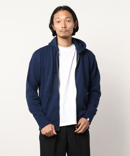 LOOPWHEELER」 ジップアップパーカー「BEAMS PLUSコラボ」 LARGE 