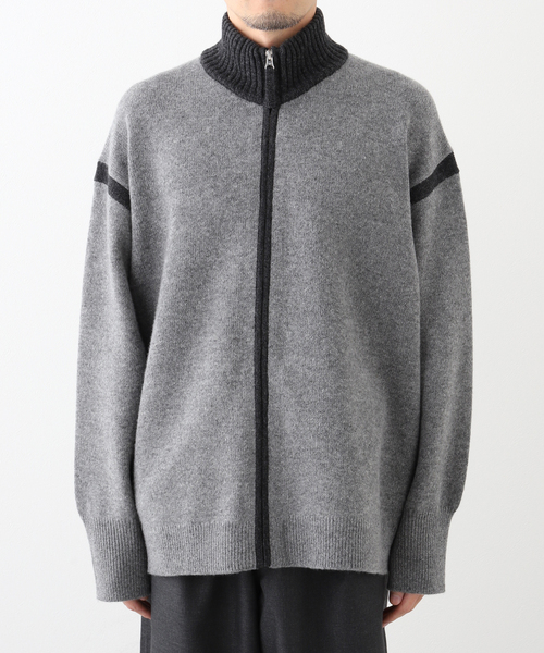 CALMER EDIFICE別注 ZIPUPカーディガン セール】CALMER(カルメール) 別注 ZIP UP カーディガン