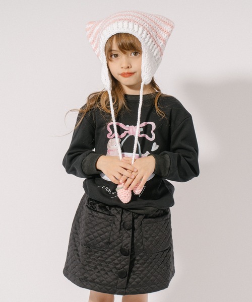 URBAN CHERRY ニット帽 ニットキャップ 猫耳クロシェニット