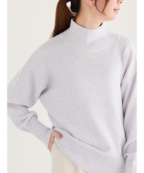NEMIKA x T.　グレーニット　サイズ1 店舗人気】配色メッシュニットトップス【NEMIKA】|レリアン