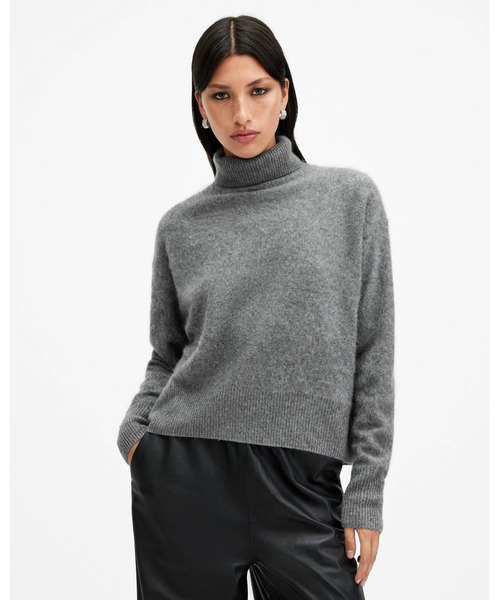 ニット セーター REBEL BRUSHED CASHMERE ROLL NECK JUMPER | REBEL ブラッシュド カシミヤ ロール ネッ