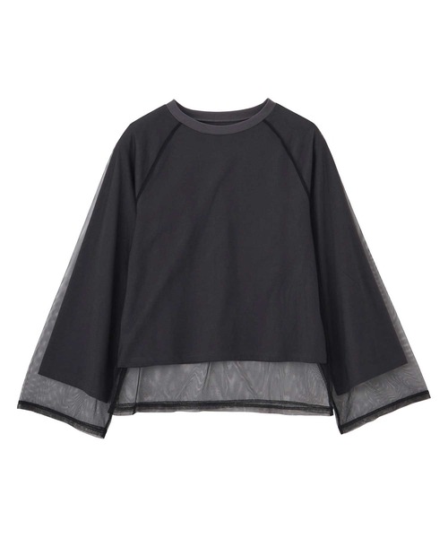 GeeRA（ジーラ） tシャツ チュールレイヤードロンT レディース