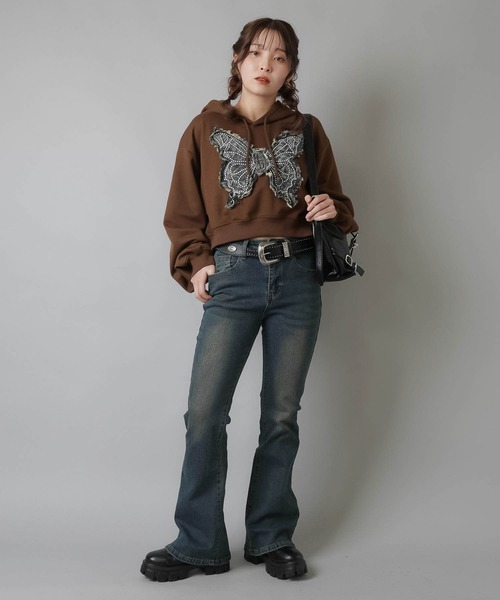 SPINNS ジーンズ デニム デニムパンツ 「リバイバルギャルパンツ