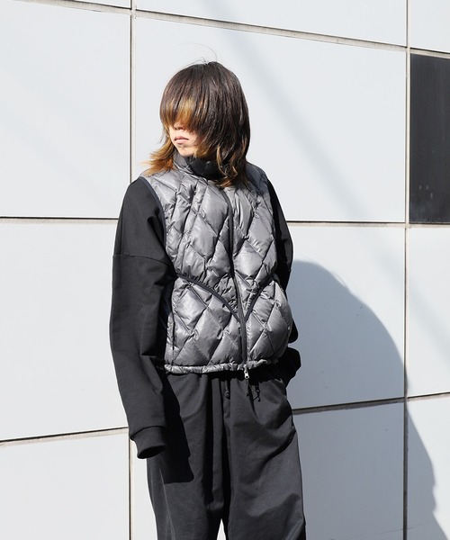 FEAT ダウンベスト BIRD FEAT ダウンベスト BIRD 23AW Silver and Gold