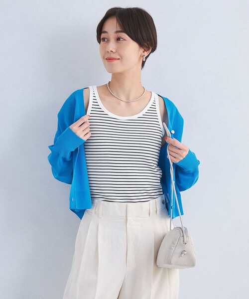タンクトップ ノースリーブ mizuiro ind ベーシックリブタンクトップ レディース mizuiro ind ベーシックリブタンクトップ｜ MARcourt ONLINE