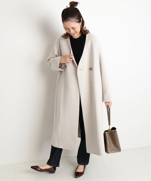 SLOBE IENA（スローブイエナ） ノーカラーコート FREE ベージュ