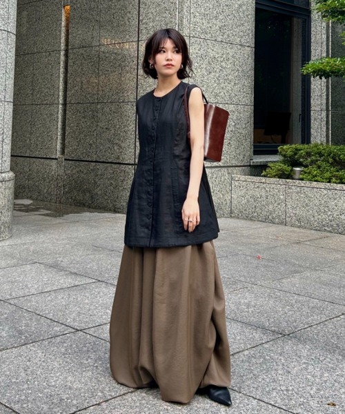 etretokyo リネンカーブシルエットベスト ETRE TOKYO ベスト ジレ 「ZOZO限定カラー」リネンカーブ
