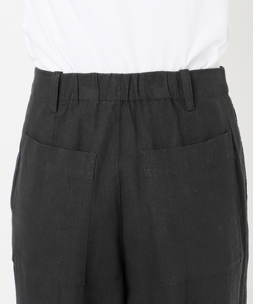 Spick＆Span パンツ ハイブリッドラミー1タックパンツ