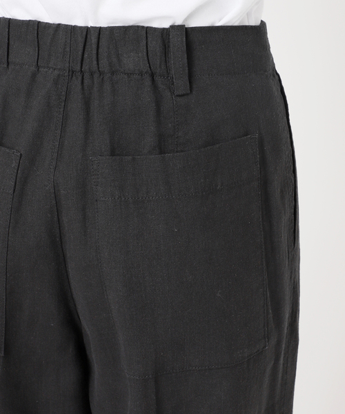 Spick＆Span パンツ ハイブリッドラミー1タックパンツ