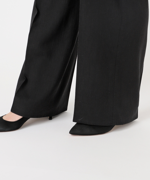 Spick＆Span パンツ ハイブリッドラミー1タックパンツ