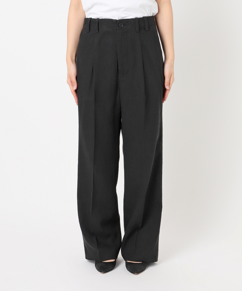 【新品・未使用】Spick&Span ハイブリッドラミー1タックパンツ ハイブリッドラミー1タックパンツ（その他パンツ）｜Spick and