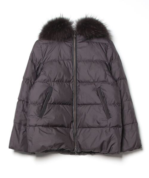 NANO universe（ナノ・ユニバース） ダウンジャケット 38 ブラック