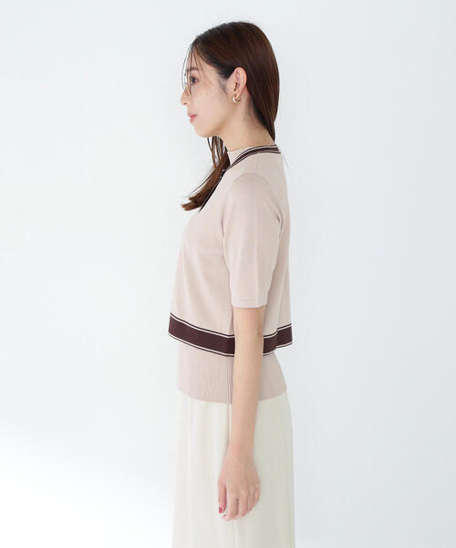natural beauty basic ボトルネックバイカラーアンサンブル ボトルネックバイカラーアンサンブル | NATURAL BEAUTY BASIC