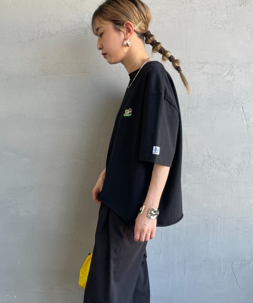 tシャツ 「THE ENDLESS SUMMER/エンドレスサマー」  別注 BUHI ワンポイントロゴプリントTシャツ レディース メンズ THE ENDLESS SUMMER/エンドレスサマー] 別注 BUHI ワンポイント