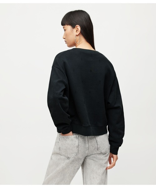 [ALLSAINTS] тренировочный cut and sewn X-SMALL черный женский 