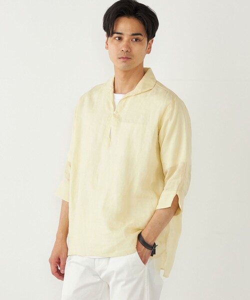 中古美品 麻100% メンズカプリシャツ2枚セット 中古美品 麻100% メンズカプリシャツ2枚セット - メルカリ