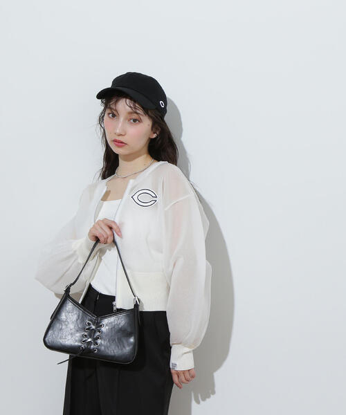 カーディガン 「広島東洋カープ×NBBコラボ」シアーニットブルゾン レディース NATURAL BEAUTY BASIC カーディガン 「広島東洋カープ×NBBコラボ