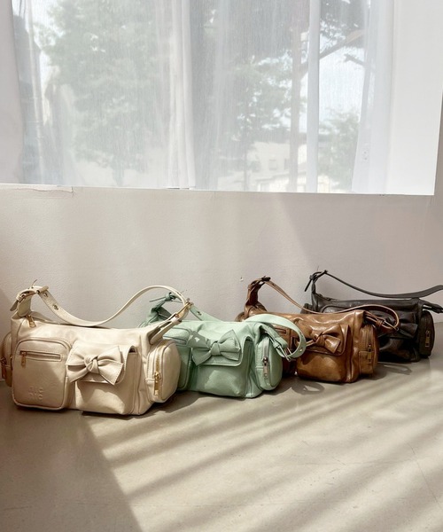 one after another NICE CLAUP ショルダーバッグ バッグ リボン
