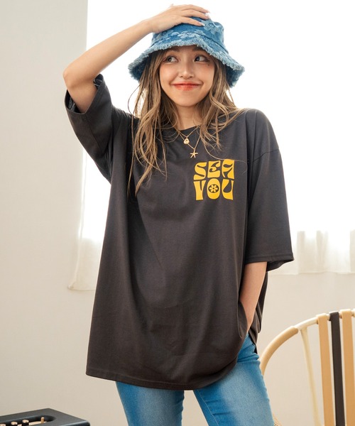 anap mimpi（アナップミンピ） tシャツ ヴィンテージ風フラワー