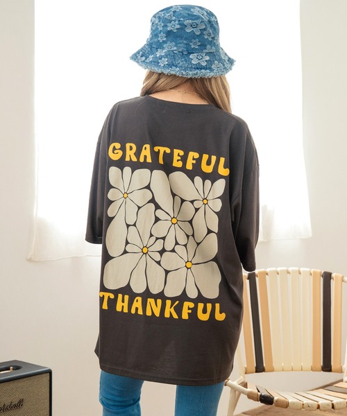 anap mimpi（アナップミンピ） tシャツ ヴィンテージ風フラワー