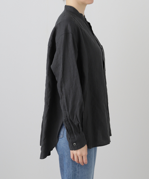 JOURNAL STANDARD LUXE ブラウス シャツ リネン スタンドカラー