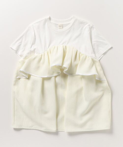 「EFFE BEAMS」 半袖カットソー ONE SIZE ホワイト レディース