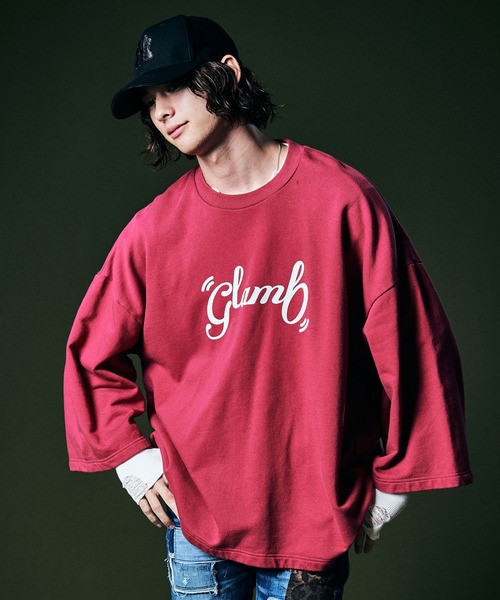定価2.6万 glamb タイポグラフィシャツ　レッド 定価2.6万 glamb タイポグラフィシャツ レッド 定価2 6万 glamb