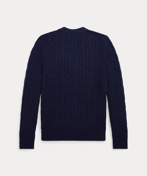 人気★POLO RALPH LAUREN ミニ ケーブル コットン カーディガン Polo Ralph Lauren Childrenswear カーディガン ケーブルニット