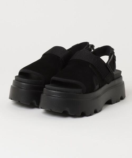UGG レディースサンダル UGG Australia 「UGG」 フラットサンダル 7 ブラック レディース