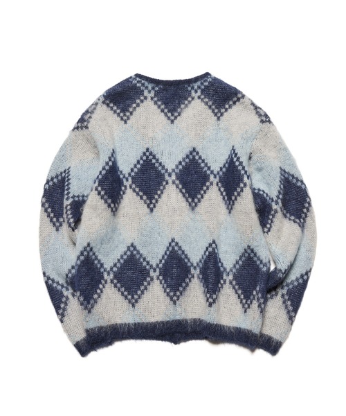 カーディガン MOHAIR ARGYLE CARDIGAN メンズ レディースの画像