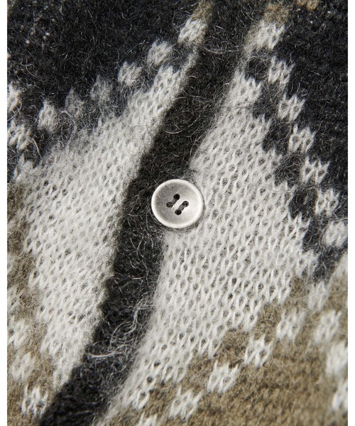 カーディガン MOHAIR ARGYLE CARDIGAN メンズ レディースの画像