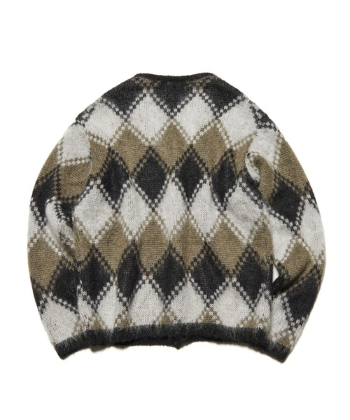 カーディガン MOHAIR ARGYLE CARDIGAN メンズ レディースの画像