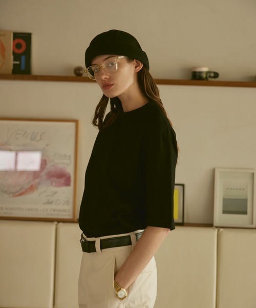 「soerte」 半袖Tシャツ 1 オレンジ メンズ