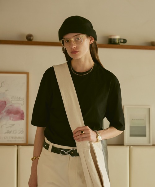 「soerte」 半袖Tシャツ 1 オレンジ メンズ