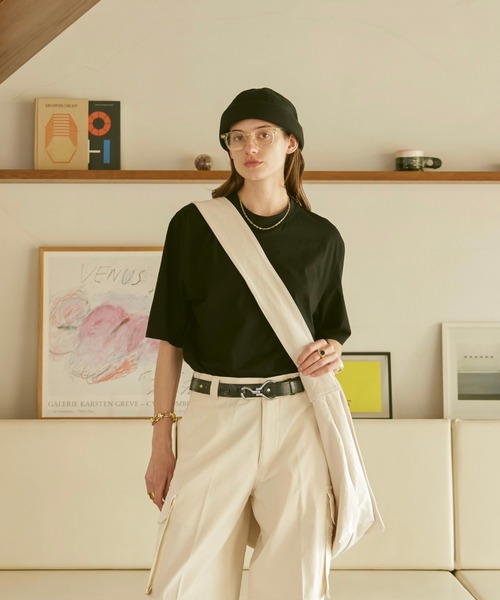 「soerte」 半袖Tシャツ 1 オレンジ メンズ
