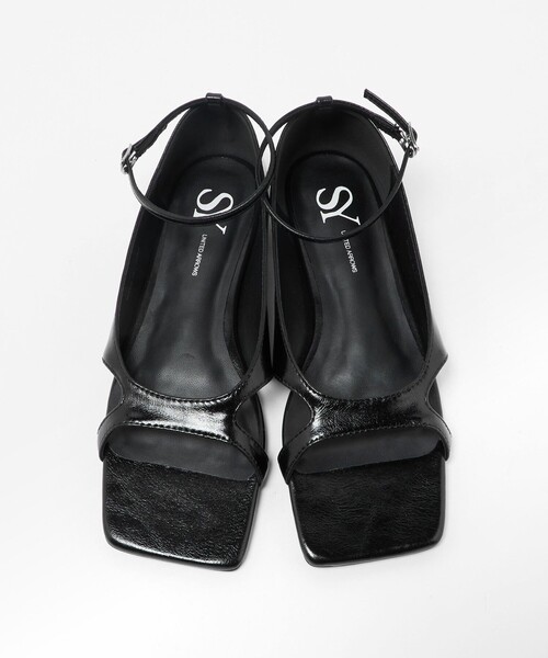 SY UNITED ARROWS パンプス 「SY」 スクエアサイドオープントゥ