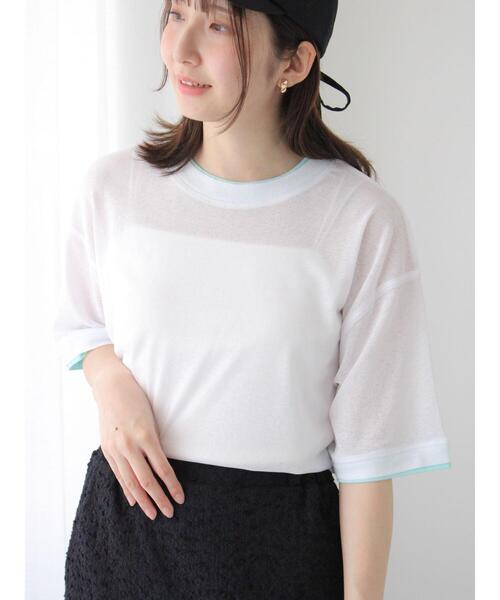 ESTHE エステ コンテンポラリーシアートップス 新品 Te chichi TERRASSE バイカラーシアートップス レディース