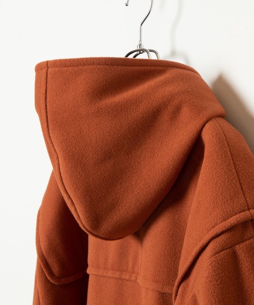 「WEGO」 ダッフルコート MEDIUM ダークオレンジ メンズ_画像4