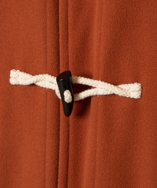 「WEGO」 ダッフルコート MEDIUM ダークオレンジ メンズ_画像8