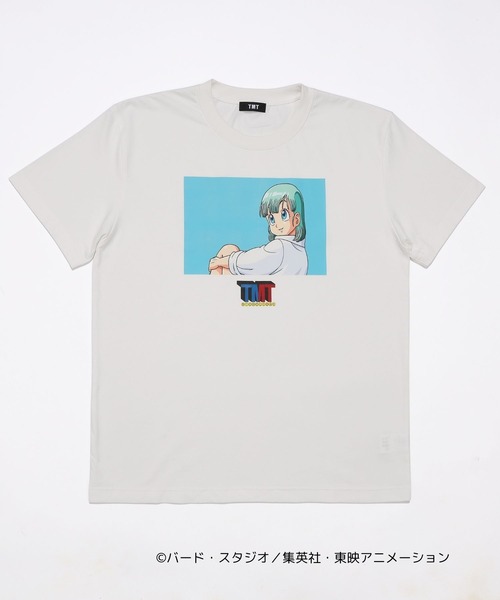 TMTクラシック ドラゴンボール　コラボ　ブルマ　TMT 新品 TMT tシャツ 「TMT×ドラゴンボール」 コットンTシャツ（ブルマ(1