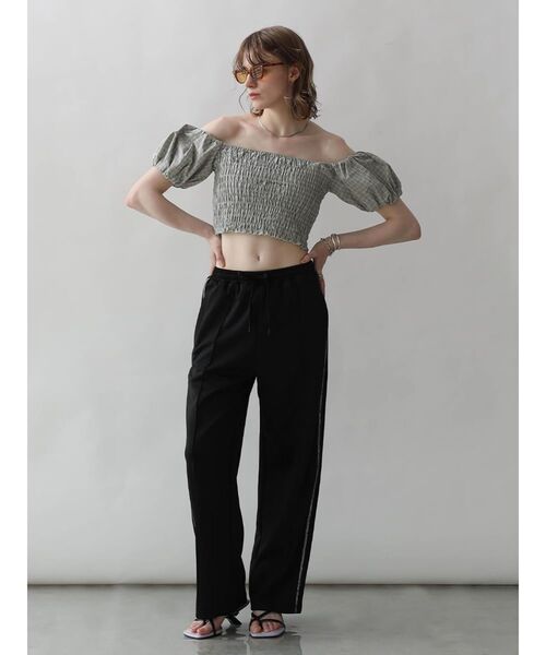 ちぐページ パンツ LINE JERSEY TRACK PANTS レディース : ZOZOTOWN Yahoo!店