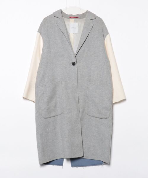 LOVELESS グレー チェスターコート 34 LOVELESS（ラブレス） チェスターコート 34 グレー レディース