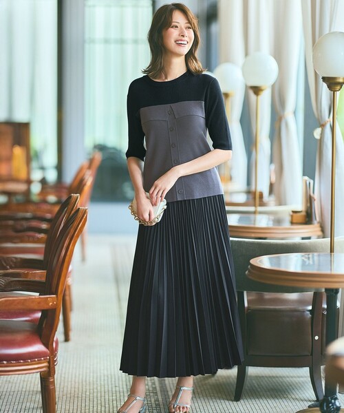 ANY SIS（エニィスィス） スカート ウーステッドエステル プリーツ