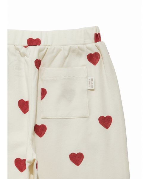 gelato pique（ジェラートピケ） パジャマ 「KIDS」ハート柄ロング