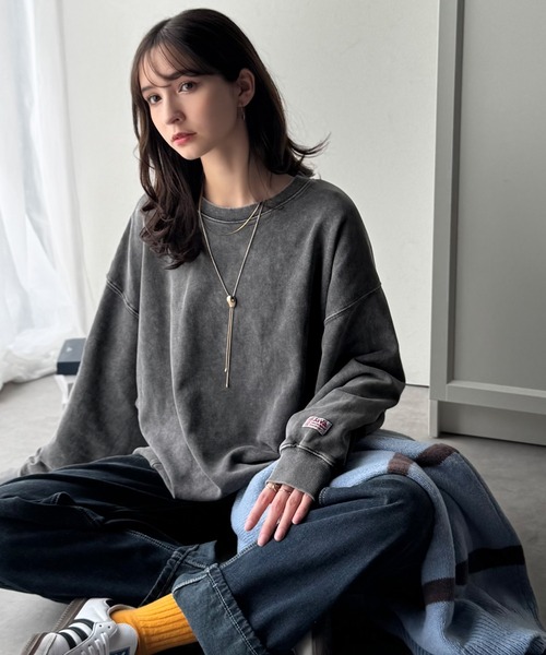 Java トレーナー スウェット 「JaVaジャバコラボ」古着風のこなれ感