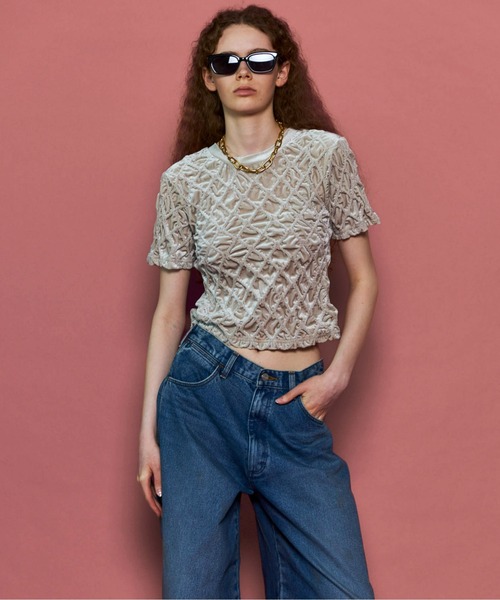 MAISON SPECIAL（メゾンスペシャル） tシャツ 半袖 Velor Shirring