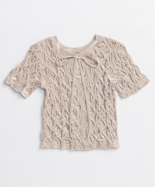MAISON SPECIAL（メゾンスペシャル） tシャツ 半袖 Velor Shirring