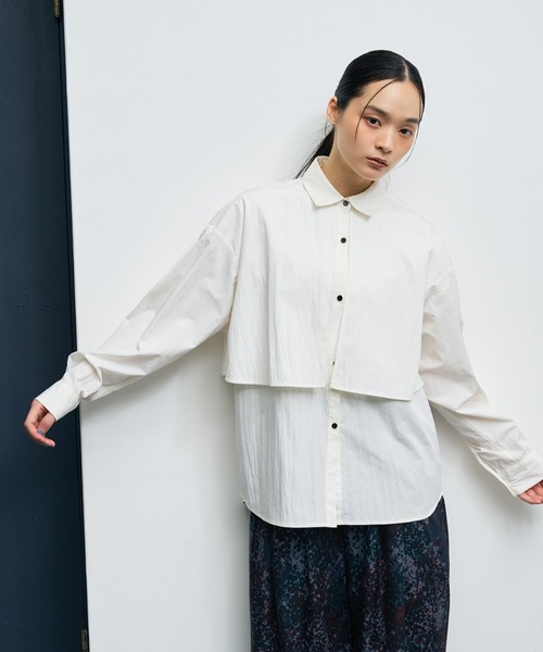 NOMINE（ノミネ） ブラウス シャツ 「ユニセックス」レイヤード風