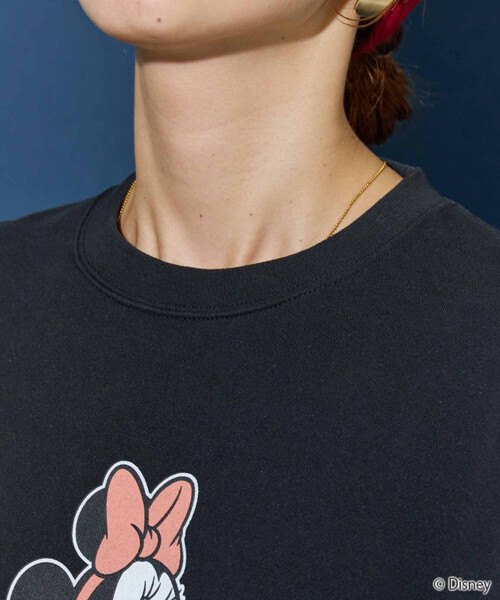 トレーナー スウェット 限定展開　別注/Minnie Mouse/ミニーマウス/前後 プリント vintage 加工 スウェット レディース | FREAK'S STORE | 14