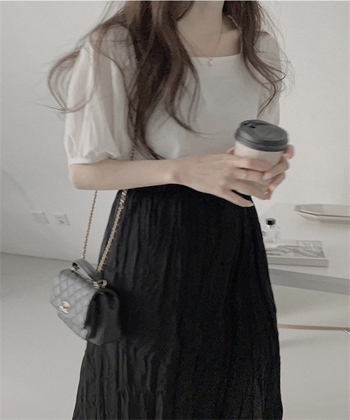 「Dream garden」 半袖ブラウス L ブラック レディース_画像6